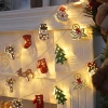 Merry Christmas! Santa Claus, led light strings, colorful lights, Christmas lights, ironwork, Christmas decorative lights, Christmas tree light strings Specification image